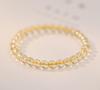 Hazte Rico de la Noche a la Mañana Pulsera de Cristal Amarillo Natural con Cuentas para Mujer Joyería Chapada en Oro Dropshipping