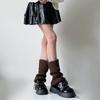 Otoño e Invierno Casual Sexy Calcetines de Punto Apilados Cubrepiernas Juego de Medias Blancas Jk Calcetines Populares de Moda de Media Caña para Mujer Y2K