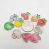 Multi-corte nuevo transparente Fruta fresa rábano resina accesorios diy cuerda para el pelo de niños pinza para el pelo material para funda de teléfono móvil