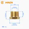 Tapón Conector de Cobre con Rosca Exterior y Hexágono Interior, Ferretería para Fontanería, Tapón de Manguera Roscado, Tapa Distribuidor de Agua, Tapón Ciego, Accesorios para Tuberías, Accesorios