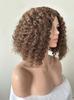 Plataforma transfronteriza de comercio exterior, popular para mujeres, flequillo largo, cabeza explosiva, tubo enrollado, rollo de primavera negro, cabello corto y rizado, cubierta superior completa para la cabeza