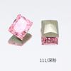 Accesorios para Uñas Dongzhou Colección Rosa Oscuro Fondo Puntiagudo Vidrio K9 de Alta Calidad Mariposa Diamante Grande Brillante Estilo Popular de Celebridad de Internet