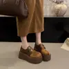 Zapatos Birkenstock de Suela Gruesa Estilo Retro para Mujer 2026 Otoño Nuevo Estilo Versátiles Casuales Zapatos Individuales de Moda Tendencia Ligeros Zapatos para Mujer
