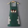 Delantal de Dibujos Animados con Logo Personalizable, Modelo Extranjero Popular, Delantal Impermeable para Cocina Casera, Impermeable y a Prueba de Aceite, Lindo Estilo Nuevo