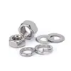 Tuercas hexagonales de acero inoxidable 304/316, arandelas planas, arandelas de resorte y varios tipos de arandelas, incluyendo tamaños M4, M5, M6 y M8