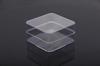 Caja cuadrada de cristal transparente de punto caja de plástico transparente PS embalaje almacenamiento caja pequeña caja de embalaje por inyección para auriculares Bluetooth