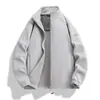 Comércio Exterior Cor Lisa Outono Inverno Jaqueta de Lã Feminina Outerwear Cardigan Casual Tendência Plush Quente Respirável Gola Alta Jaqueta de Lã Masculino