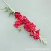 Materiales Florales para Bodas, Flores Artificiales, Delfinio de 2 Ramas, Decoración Floral para Salón de Bodas, Arreglo de Pasillo, Delfinio de Terciopelo