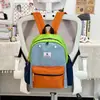 Nueva Mochila Versátil de Bloques de Color 2026 para Mujer, Estilo Coreano Ins Mochila Escolar para Estudiante de Secundaria, Mochila Tesoro de Gran Capacidad