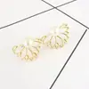 Moda simple versión coreana de aretes de perlas y circonitas para mujer, temperamento versátil de alta gama, aretes diarios para ir al trabajo al por mayor