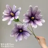 Magnólia da Fortuna Flores Artificiais Materiais Florais Estilo Chinês Orquídeas Flores de Seda Impressas em 3D para Fotografia Arranjos Florais de Casamento Arranjos Florais de Corredor Transfronteiriço