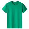 Camiseta de Color Sólido Transfronteriza de Comercio Exterior de Manga Corta para Hombre y Mujer Cuello Redondo Blanca Lisa Edición Ligera Camisa Publicitaria Camisa Cultural Ropa de Trabajo Verde Militar