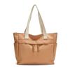 Bolsa de Lona para Mujer 2025 con Diseño de Nudo de Cuerda, Gran Capacidad, Bolsa Tote Color-Blocking, Simple y Versátil, Bolso de Mano a la Moda