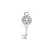 Accesorios de plata esterlina S925 hechos a mano DIY aretes accesorios para aretes collar pulsera colgante colgante colgante de diamante venta al por mayor