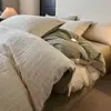 Juego de ropa de cama jacquard de algodón 60S clase A de alta gama de cuatro piezas, 100% algodón puro, apto para dormir sin ropa en el dormitorio principal, juego de funda de edredón de tres piezas
