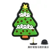 Serie Navideña Transfronteriza Insignias de Dibujos Animados de PVC Muñeco de Nieve Elk DIY Accesorios para Ropa Broche de Papá Noel
