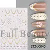 Pegatinas de arte para uñas nuevas transfronterizas: Pegatinas para uñas con diseño de cuadros otoñales, calabaza con lámina dorada temática de Acción de Gracias y patrón de cuadros, con adhesivo en la parte posterior