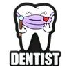 Decorações de Sapato com Tema Odontológico, Acessórios DIY para Roupas, Decorações de Dentes Planas em Desenho Animado com Patches de Borracha Macia de PVC