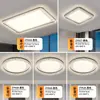 Lámpara de Sala Lámpara de Techo Luz Italiana de Lujo Atmósfera Hogar Rectangular Ultrafina Protección Ocular Lámpara de Pasillo Paquete de Iluminación para Toda la Casa