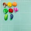 Acessórios de resina da série de vegetais de simulação de desenho animado para capas de celular e presilhas de cabelo DIY, feitos de cola cremosa, com cebolas e berinjelas