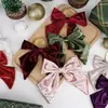 Lazo Afelpado Transfronterizo Decoración Navideña Adorno Colgante Anillo para Servilleta Lazo Personalización