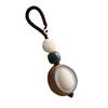 Llavero con colgante de cabeza de Buda Guanyin Maitreya con forma de loto tallado y semilla original de Bodhi, cadena para teléfono móvil, joyería para hombres y mujeres.