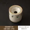 Cinzeiro de Chá Budas Voadores da Fornalha Ru de Dunhuang, Cinzeiro Cerâmico Doméstico com Tampa, Anti-Cinzas Voadores, Acessório de Conjunto de Chá de Escritório de Alto Padrão