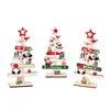 Mini Árbol de Navidad de Madera Estilo Escandinavo Adornos Navideños de Escritorio Decoración para Estantería de Oficina en Casa Regalos Pequeños