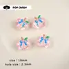Lindo Estampado de Manzana Joyería Accesorios con Cuentas Bolsas Hechas a Mano para Colgar Colgante Casero Joyería Cuentas Sueltas Media Manzana