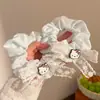 Lindo Encaje de Dibujos Animados Kt Diadema para el Cabello Lazo Dibujo Animado Linda Diadema de Niña Dulce Goma para Cola de Caballo Accesorios para el Cabello