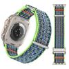 Adequado para Apple 5678910 Fivela de Metal Nk Pulseira de Laço de Nylon iWatch Ultra2 S10 Pulseira de Pulso