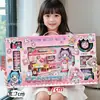 Niñas pequeña princesa DIY tarjeta goo libro silencioso tridimensional con cuentas acuarela graffiti instituciones de capacitación caja de regalo grande venta al por mayor