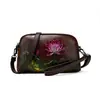 Bolso de Mano de Lujo Ligero de Alta Gama Estilo Étnico Chino para Mujer 2026 Nuevo Versátil Casual Textura de Cuero Genuino Transfronterizo