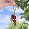 Chocalhos de Casca de Semente Naturais, Sinos de Vento Artesanais, Sinos Pendurados para Cura Sonora, Pingentes de Frutas de Plantas, Enfeites para Mochila e Carro