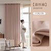 Cortinas Creme Seda e Linho Blackout Total Estampa Escura Textura Algodão e Linho Quarto Sala Varanda Tecido para Cortina de Alto Nível