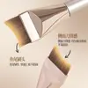 Pincel de Base Meia-Lua Sem Marcas, Pincel de Maquiagem Leve para Aplicação de Cauda de Peixe, Dupla Utilização para Aplicação Seca e Úmida, Cabeça Plana, Multifuncional para Aplicar Base Líquida