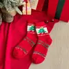 Calcetines gruesos de otoño e invierno para mujer, calcetines de media caña de felpa de coral con dibujos animados para mujer, calcetines cálidos de felpa para dormir en casa, calcetines de Navidad al por mayor