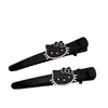 Nuevo Estilo Coreano Negro Pinza de Pato Negra Pinza para Flequillo Tocados de Gama Alta Accesorios para el Cabello Pinza para Cabello Roto Pinza para el Cabello de Gato Linda Femenina