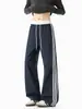 Otoño 2026 Nuevo Estilo Pantalones de Color Contrastante sin Sombra en la Cintura con Tres Rayas M-5XL HK26971-Especial P22