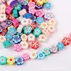 Producto Nuevo Transfronterizo Rebanadas de Arcilla Suave con Forma de Fruta y Flor de Dibujos Animados de 10 mm Cuentas Sueltas Accesorios de Abalorios para Pulseras y Collares Joyería
