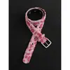Estilo Retro Y2K Milennial Estampa de Leopardo Rosa Cinto de Pelúcia para Cintura Moda Masculina Estilo de Rua Senso de Design Cinto Decorativo Nicho Tendência