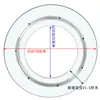 Estufa de Inducción con Plato Giratorio de Vidrio Templado, Olla Caliente con Batería, Anillo de Acero Giratorio Hueco, Cubierta de Mesa Redonda