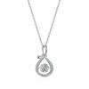 Sterling prata moissanite inteligente gota de água clavícula colar de clavícula moda feminina high-end all-match bolsa presente de aniversário cross-border atacado