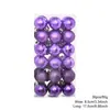 Decoraciones navideñas transfronterizas, bolas galvanizadas, adornos para árbol de Navidad, bolas colgantes, bolas de Navidad de 3 cm - 36 uds.