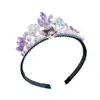 Nueva Tiara de Corona de Princesa Dibujos Animados Infantiles Diadema de Cristal Diadema para Niñas Regalo de Cumpleaños para Niñas Corona Atmosférica