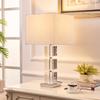 Luminária de Mesa Quadrada Estilo Europeu em Cristal K9 para Sala de Estar, Luminária de Mesa para Quarto, Mesa de Cabeceira, Hotel, Clube, Estudo, Luminária de Mesa Decorativa