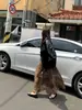 Design de Nicho Sensação Retrô Estampa de Leopardo Saia Lápis Justa ao Corpo Feminina Outono 2026 Nova Cintura Alta Emagrecedora Saia Evasê Cauda de Peixe