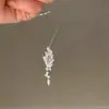 Hora da Estrela Cadente Popular do Xiaohongshu Ampulheta High-End Brilhante Galáxia Escovado Diamante Colar Corrente da Clavícula Dropshipping