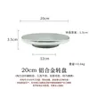 Plataforma Giratoria de Aleación de Aluminio Mudcraft, Plato Giratorio de Doble Cara para Escultura para Figuras de Arcilla, Maquetas, Mesas de Decoración de Pasteles, Plato Giratorio para Escultura en Arcilla