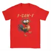 Algodón Transfronterizo Tf-Caw-F Divertido Meme de Gallo Camiseta Humorística para Hombre Camiseta Genial de Manga Corta Camiseta con Cuello de Marinero 100